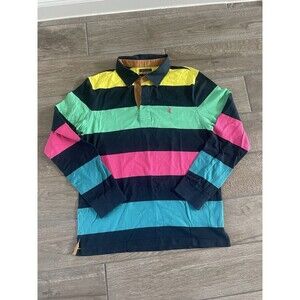 Noton Classic Rugby Long Sleeve Polo Button Shirt Size XL Fits Like A Medium